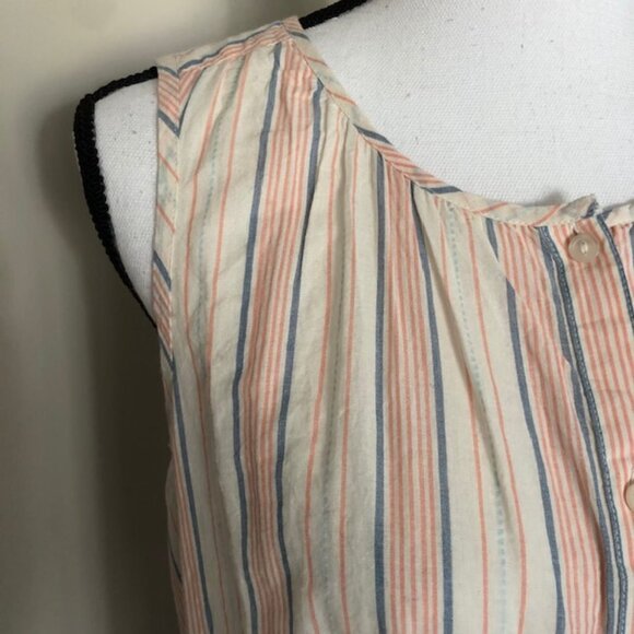 *LUCKY BRAND* Striped Sleeveless Button Down Top Size Small NWT - Picture 4 of 8
